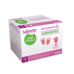 Saforelle Cup Protect Pack confort 2 coupes menstruelles Taille 1