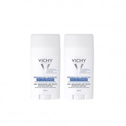 Vichy Déodorant 24H toucher sec stick 40 ml lot de 2