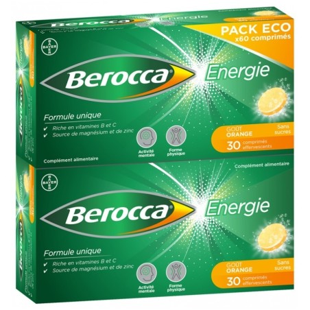 Berocca® Energie Effervescent Orange boîte de 60 