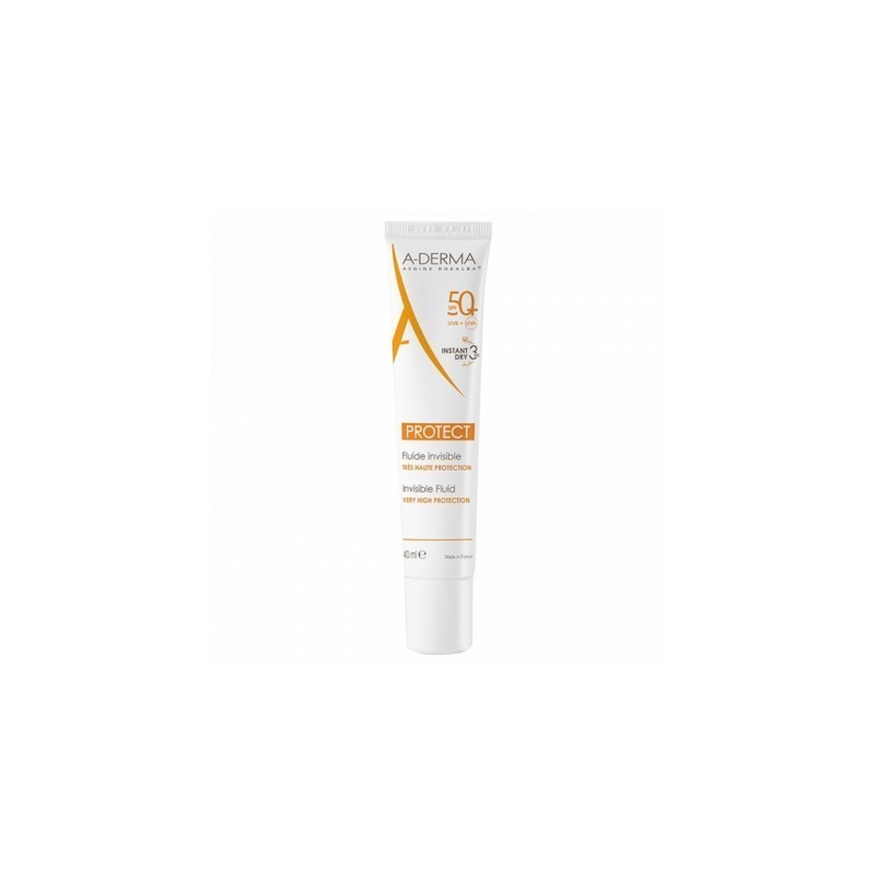 A-Derma Protect Fluide invisible solaire visage SPF 50+ 40ml 
