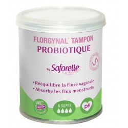 Saforelle Florgynal Boite de 8 Tampons Probiotique Super