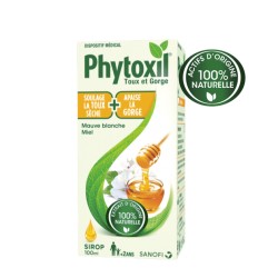 Phytoxil sirop 100% naturel toux sèche et gorge 100ml