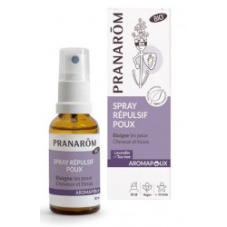 Pranarôm Aromapoux spray répulsif poux bio 30 ml