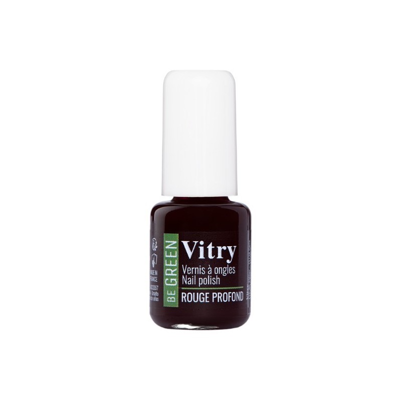 Vitry Be Green Vernis à ongles Rouge profond 6 ml 