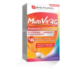 Forte Pharma MultiVit 4G Énergie 30 comprimés effervescents