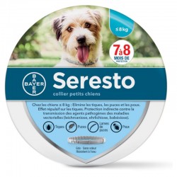 Seresto Collier anti-puces et anti-tiques pour petit chien de moins de 8kg