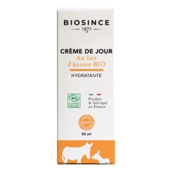 Biosince 1975 Crème de jour hydratante au lait d'ânesse Bio 50 ml