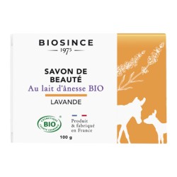 Biosince 1975 Savon de beauté au lait d'ânesse Bio Lavande 100g