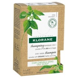 Klorane Shampoing Masque 2 en 1 à l'Ortie BIO 8 Sachets de 3g 