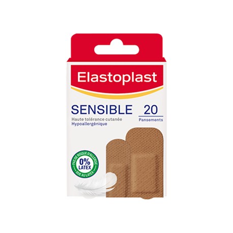 Elastoplast Sensible 20 pansements marron clair