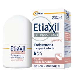 Etiaxil Détranspirant aisselles peaux sensibles confort+ roll-on 15 ml