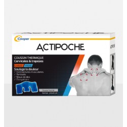 ACTIPOCHE Coussin thermique Cervicales et Trapèzes gel 22X40cm