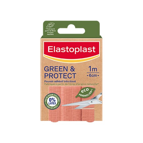 Elastoplast Pansements Green & Protect 10 bandes 10 x 6 cm