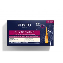 Phytocyane Traitement antichute réactionnelle femme 12 fioles à 5 ml