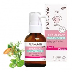 Pranarôm PranaBB Bio Huile massage Réconfort ventre 30 ml 