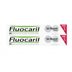 Fluocaril Dentifrice blancheur bi-fluoré 145mg lot 2x75 ml