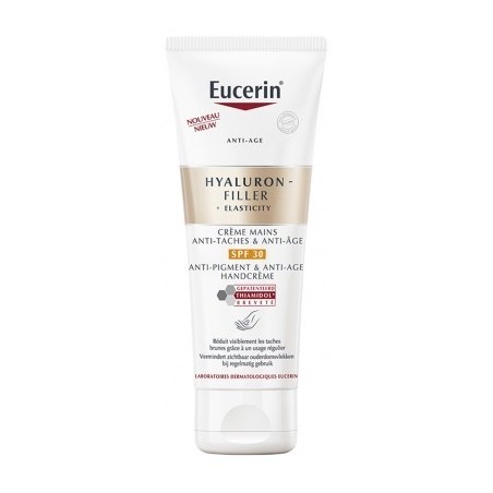 Eucerin Hyaluron-Filler + Elasticity Crème Mains Anti-Taches & Anti-Âge tube 75ml 