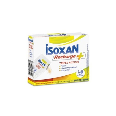 Isoxan Recharge+ Triple action 12 sachets 