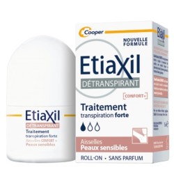 Etiaxil Détranspirant aisselles peaux sensibles confort+ roll-on 15 ml 
