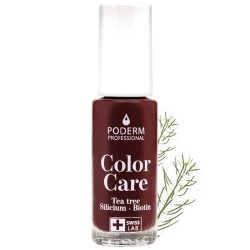Poderm Professional Vernis Tea Tree Color care Rouge Noir 8 ml 