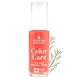 Poderm Professional Vernis Tea Tree Color care Rose Corail 8 ml 