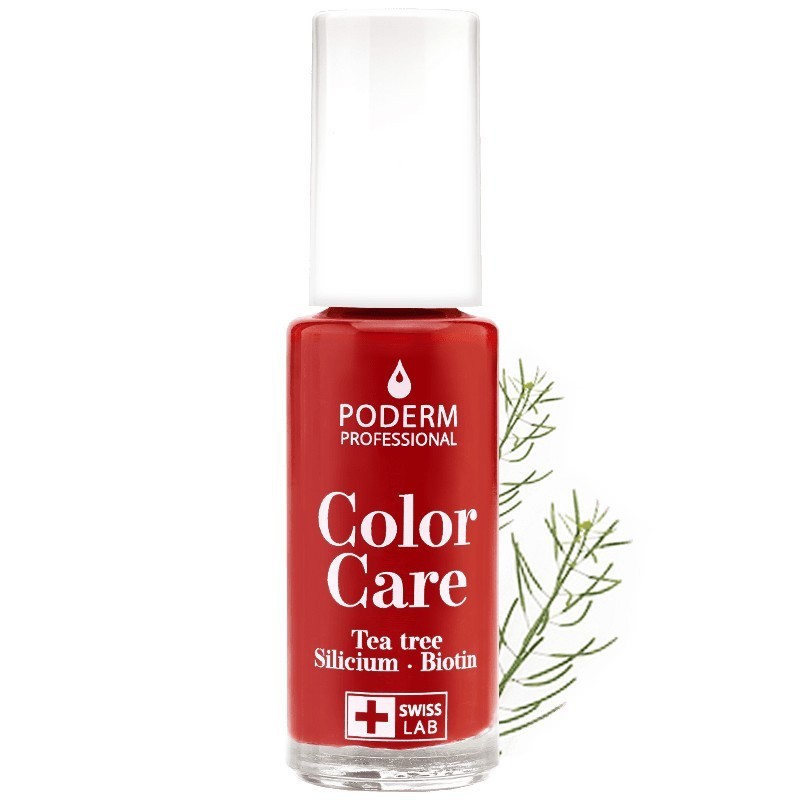 Poderm Professional Vernis Tea Tree Color care Rouge Allure 8 ml 