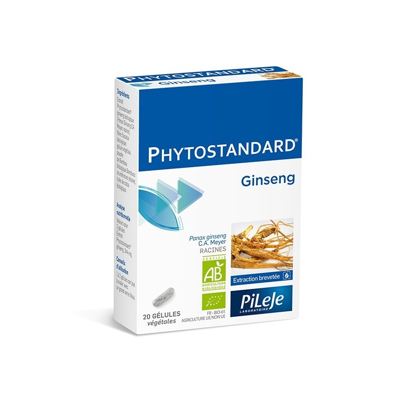 Pileje Phytostandard Ginseng 20 gélules 