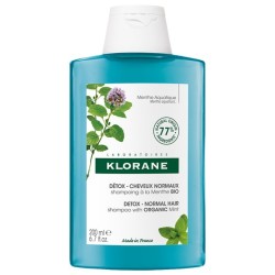 Klorane Détox Shampooing à le Menthe Bio cheveux normaux 400 ml 