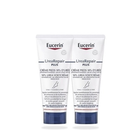 Eucerin UreaRepair Plus crème pieds 10% d'Urée lot 2x100 ml 