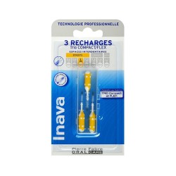 Inava Recharge 3 brossettes interdentaires 1mm TRIO COMPACT - FLEX 