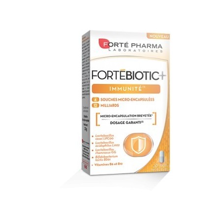 Forte Pharma Fortébiotic+ Immunité 20 gélules 