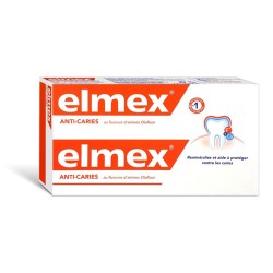 Elmex dentifrice Anti-Caries au fluorure d'amines Olafluor 2x75ml 