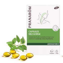 Pranarôm Aromaforce Bio 30 capsules Nez-Gorge 