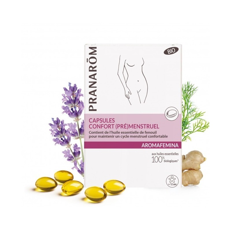 Pranarôm Aromafemina Bio Confort (Pré)menstruel 30 capsules 