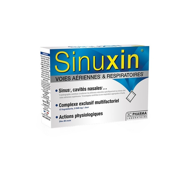 3C Pharma Sinuxin voies aériennes et respiratoires 16 sachets 