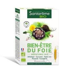 Santarome Hépatonic Bio Bien-être du foie 20 ampoules 
