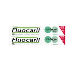 Fluocaril Dentifrice Bi-Fluoré 145 mg menthe lot de 2x75 ml 