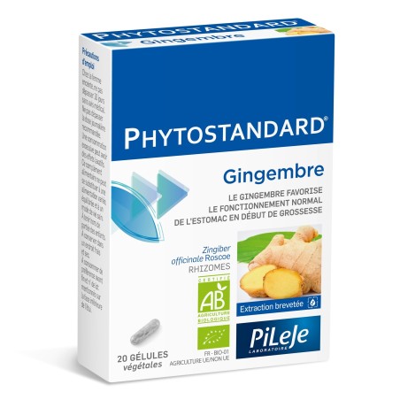 Pileje Phytostandard Gingembre 20 gélules végétales 