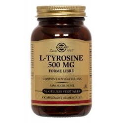 Solgar L-Thyrosine 500 mg 50 gélules 