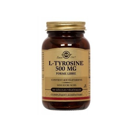Solgar L-Thyrosine 500 mg 50 gélules 