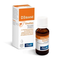 Pileje D3 Biane Vitamine D Flacon compte-goutte 20 ml 