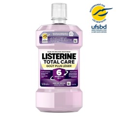 Listerine Bain de bouche Total Care Goût plus léger 500 ml 