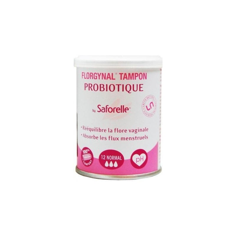 Saforelle Florgynal 9 Tampons Probiotique Normal compact  