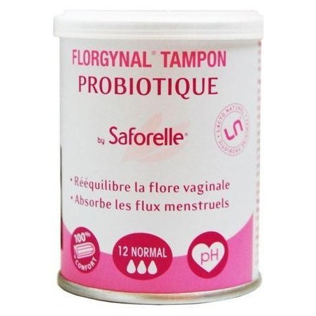 Saforelle Florgynal 9 Tampons Probiotique Normal compact  