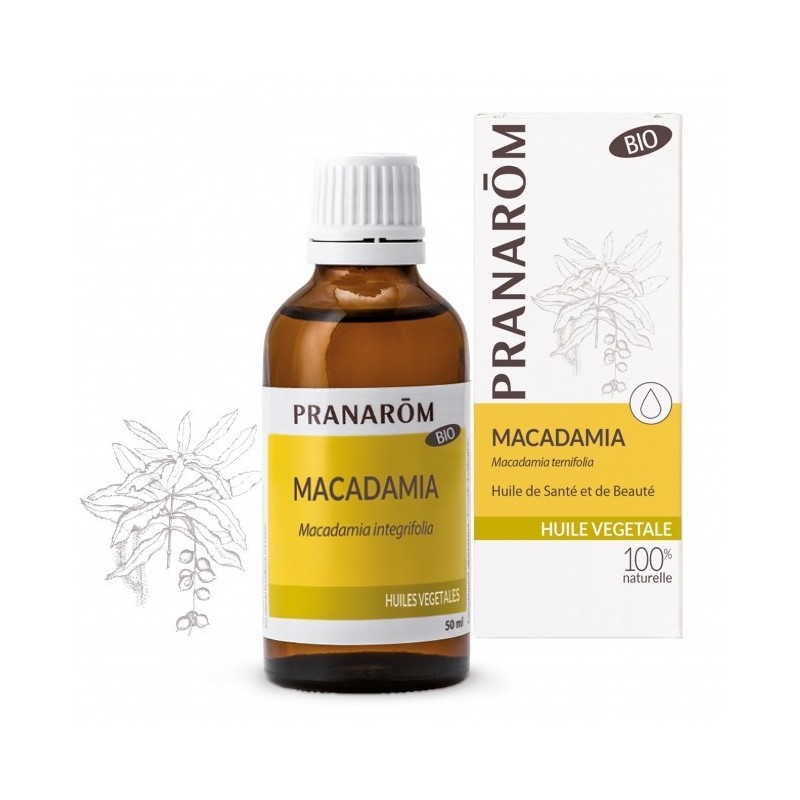 Pranarôm Huile Végétale Bio Macadamia 50 ml 