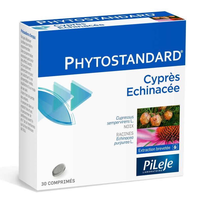 Pileje Phytostandard Cyprès et Echinacée 30 comprimés 