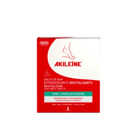 Akileïne 6 Galets de bain effervescents revitalisants