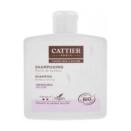 Cattier Shampoing à la Moelle de Bambou Cheveux Secs 250ml
