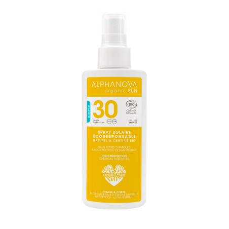 Alphanova Organic Sun Crème solaire adulte Spray SPF30 125ml