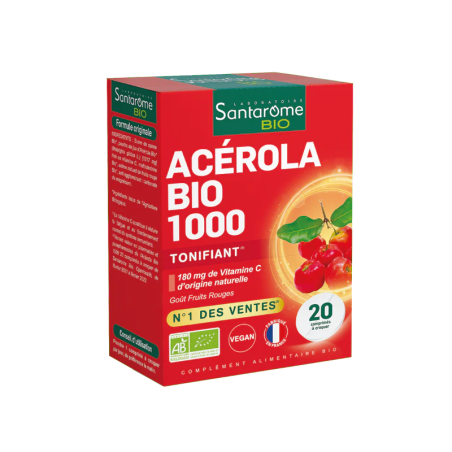 Santarome Acérola Bio 1000 - 20 comprimés